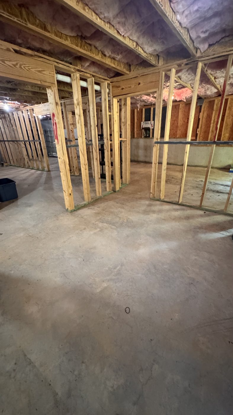 After junk removal in Cumming, GA: basement cleanout finished